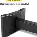 HD-339 Heavy Duty Speaker Wall Mount,Hold up to 100lbs,Speaker Wall Mount Bracket Design for Professional Audio PA Speakers,Screw Hidden (2 Packs Black)
