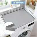 2PCS Washer and Dryer Covers for The Top, 27In X 27In Silicone Dryer Top Protector Mat, Waterproof, Scratch Resistant, Washable, Dryer Countertop for Home Kitchen and Laundry Room