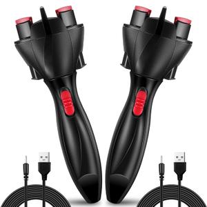 2 Pcs Automatic Hair Braider Electric Machine DIY Styling Hair Braiding Twister Tools French Dreadlock Machine for Women Tangling(USB Model)