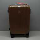 Hanke 20 Inch Carry On Luggage 22x14x9 Airline Approved Lightweight PC Hard Shell Suitcases with Wheels Travel Luggage Rolling Suitcase Travel Luggage Bag Christmas Gifts for Birthday, Brown