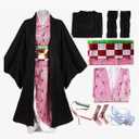 Anime Cosplay Costume Outfit Dress Suit Full Set with Hairwear and Mouthpiece Two Style Women 42R