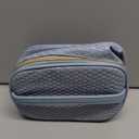 Makeup Bag 1 Pc Cosmetic Bag Set Portable Travel Cosmetic Bag Multifunction Organizer Storage Bag Weave Toiletry Bag for Women, Light Blue