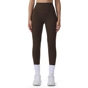 Aoxjox High Waisted Workout Breeze Leggings for Women Tummy Control Buttery Soft Yoga Pants 24"/26"/28" (Small, Mulch)