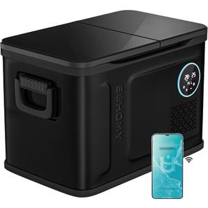 EUHOMY 12 Volt Refrigerator, 37QT Dual Zone Electric Cooler APP Control, Car Refrigerator with 12/24V DC 110-240V AC, Car Fridge -4~68, Portable Freezer Aluminum Interior for Camping,Trip,Home,Truck