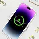 Jusy Compatible with iPhone 15, Colorful Retro Oil Painting Printed Flower Laser Glossy Pattern Cute Curly Wave Phone Case Soft TPU Cover for Girly Women - Purple