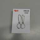 Tech21 Evo Clear AirTags case with Carabiner. Compatible with Apple AirTag Pack of 2