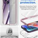 AICase for iPhone 14 Case Clear Full Body Rugged with [Tempered Glass Screen Protector] Bumper Slim Soft Silicone Heavy Duty Protection Shockproof Cover for iPhone 14 Case 6.1" 2022_4