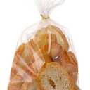 8 x 12 Inch Mirco Perforated Bread Bags, 100 Clear Plastic Bakery Bags With Free Twist Ties, Suitable for Mini Bun/Donut/Muffin/Bagel