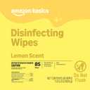 Amazon Basics Disinfecting Wipes, Lemon & Fresh Scent, Thick, Sanitizes/Cleans/Disinfects/Deodorizes, 340 Count (4 Packs of 85)