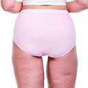 Hanes Women's Underwear Briefs Pack, 6-Pack, Pure Comfort Organic Cotton Brief Panties for Women, Full Coverage M/M/M