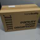 HomeBuddy Pantry Door Organizer - 6 Basket Over The Door Organizer, Sturdy Back of Door Storage Organizer with 3 Sets of Padded Hooks - Door Shelf for Kitchen, Bathroom, Wardrobe