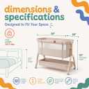 Baby 3-in-1 Adjustable Bassinet Bedside Sleeper, Infant