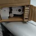 LazBlinds No-Drill Cordless Zebra Blinds - Dual Layer Light Filtering & Room Darkening, Free-Stop Lift, Easy Install, Day & Night Privacy with Valance for Window 28.5" W x 72" H, Black