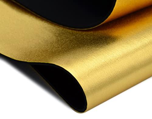 2mm Gold Metallic Neoprene Fabric, Scuba Wetsuit Material, Fabric for Sewing, Thin Foam Rubber Sheets (Gold, 1' x 2')