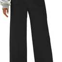 Dokotoo Womens Cargo Pants Women Baggy Wide Leg High Waist Casual Pants Jean Stretch Pants (12)