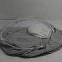 Pop Up Mosquito Net for Bed - Portable Mosquito Tent with Dense Mesh - Bed Tent with Easy Fold Durable Mesh for Camping, Travel, Bunk Beds and Home Protection (White Gery)