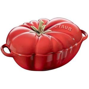 STAUB Ceramics Dutch Oven 16-oz Petite Tomato Cocotte, Cherry