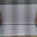 Hoolerry 5 Pcs Wire Shelf Covers Foamed PVC Wire Rack Covers for Removable Closet (Not Wood) Pantry Shelves for Cabinet Bathroom Kitchen Shelving Decoration(White, 30x16inch)