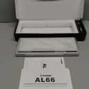 YUNZII AL66 Wireless Mechanical Keyboard,Full Aluminum CNC,65% Knob Control,Bluetooth/2.4G/Wired,Hot Swappable Pre-lubed Switches,Gasket Mounted RGB for Win/Mac(Milk Switch, Silver)