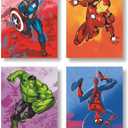 Superheroes watercolor wall art poster prints, superheroes wall art, set of 4 Unframed 8''x10'' posters for boys room superheroes room decor, Avengers Wall Art, Posters for Boys Room