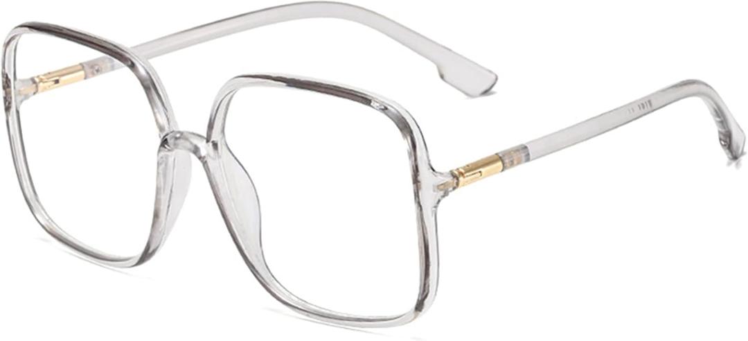 Retro Square Reading Glasses For Women Blue Light Blocking Oversized Eyeglass Frames Large lens
