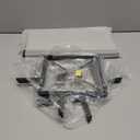 YINMIT Vinyl Record Holder, 80-100 LP Vinyl Record Storage Rack, Quick Assembly Vinyl Record Display, Retro Style Organizer for Magazine, Book, Files, Albums (Rustic Brown, 1 Tier)