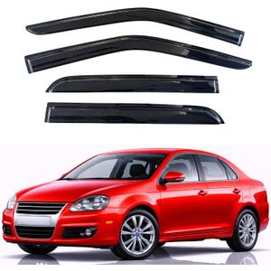 Rain Guards Window Visors for 2006-2010 Volkswagen Jetta Sedan
Out-Channel Window Visors Vent Wind Deflectors 4PC, Car Accessories for 06-10 VW Jetta Sedan (Sedan Only)