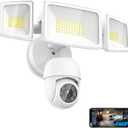 Onforu Floodlight Camera Outdoor, 2K HD Security Flood Light Cam Wired, 360 Coverage AI Detection & Auto Tracking, 55W 5500LM Motion-Activated Flood Lighting Camera, Color Night Vision, 2-Way Audio (White)