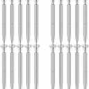 PASISIBICK 20 Silver Diamond Pens Cute Beautiful Ballpoint Pens for Women Wedding Coworkers Crystal Gifts(20 PCS)