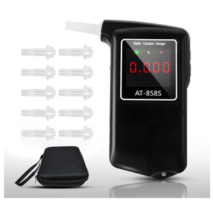 Breathalyzer, 2026 Breathalyzers for Alcohol with LCD Digital Display Personal Portable Alcohol Breathalyzer Testerfor Home and Party Use (Includes 10 Mouthpieces)