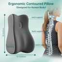 Ergonomic Memory Foam Wedge Pillow, Intimacy Couples Pillow- Dual