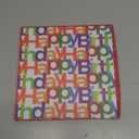 BIOBROWN Medium Birthday Gift Boxes with Lids for Presents, 9x9x9 Inches Text Design Collapsible Gift Box for Birthday, Baby Shower, Party