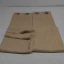 NICETOWN Thermal Insulated Grommet Room Darkening Curtains/Draperies/Panels for Bedroom (2 Panels, W42 x L63 inches, Biscotti Beige)