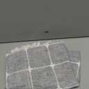 MitoVilla Grey Boho Kitchen Valances for Windows, Modern Farmhouse Valance Curtains for Living Room/Bedroom, French Country Cotton Linen Fabric Topper Window Curtain with Tassel, 52W x 18L