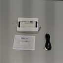 WUBEN X4 EDC Compact Flashlight with RGB Light, 1500 Lumens Mini Flashlight with Tactical Switch and Magnetic, IP65 Portable Pocket Clip USB C Flash Light for Camping, Checking, Emergencies (White)