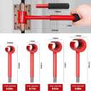 Vdsfand 4 in 1 Door Hinge Adjustment Tool Kit Door Gap Adjustment Tool for Precise Hinge Gap Adjustment Upgraded Hinge Gap Adjusting Wrench for Installation and Repair of Residential and Commercial