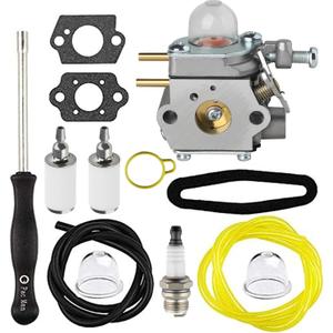 753-06190 Carburetor for Troy Bilt TB22 TB21EC TB22EC TB32EC TB25CB TB80EC TB2040XP TB252S Weed Eater Trimmer WT-973 Carburetor for Craftsman WC210 WS210 WS2200 WC2200 P210 Trimmer Pole Saw