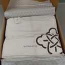 Bioweaves 100% Organic Cotton Mattress Pad Cover, GOTS Certified Cooling 300 GSM Quilted Fitted Mattress Topper & Protector with Soft Cotton Wadding - White, 20 Inch Deep Pocket, King