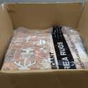 Washable Rug 9x12 Area Rugs: Boho Vintage Distressed Oriental Medallion Neutral Thin Large Rug Carpet for Living Room Bedroom Dining Room Home Office Decor - Brick Red