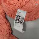 Saodimallsu Womens Boho Off Shoulder Sheer Crop Tops Bell Sleeve Flowy Oversized Crochet Ruched Pullover Sweaters (Small, Red)