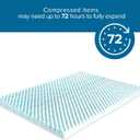 ZINUS Swirl Gel Cooling Memory Foam Mattress Topper, Cooling Airflow Design, CertiPUR-US Certified (1.5 in, Twin)