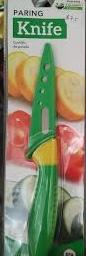 Paring Knife with Sheath Cover, 3.5-Inch Stainless Steel Blade, Green