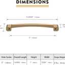 10 Pack 5 Inch Champagne Bronze Cabinet Pulls Kitchen Handles for Cabinets Cupboards Drawers Doors - Gold