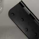 HOSOM 10 Pack Black Exterior Door Hinges 4 Inch, 5/8" Radius, Removable Pin, Perfect for Heavy-Duty Front & Back Door, Antirust & No Squeaks