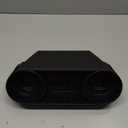 Iokone Coin Side Pocket Console Side Pocket Leather Cover Car Cup Holder Auto Front Seat Organizer Cell Mobile Phone Holder (Slim-Black)