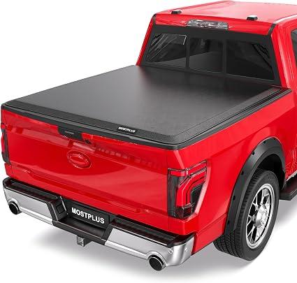 MOSTPLUS 5.5FT Roll-Up Soft Vinyl Truck Bed Tonneau Cover Compatible for Ford F150 F-150 2009-2025 2026 Short Bed On Top (67Inch)