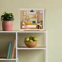 DIY Miniature House Kit, Dollhouse Kit, Miniature Kit, DIY Mini House Building Kit for Adult Teen, Tiny Room Making Kit Craft Hobbies Gift, Cozy Dream Bedroom