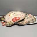 8 Pcs Christmas Shower Curtain Set Xmas Santa Bathroom Decoration Christmas Tree Hand Towels Snowman Toilet Lid Cover Bathroom Rugs Xmas Shower Curtain with Hooks(Santa Claus Style)