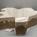 Foldable Ball Pit for Toddlers Large Foldable Puppy Dogs Cats Baby Infant Kids Portable Corner Ball-Pit Big Pop Up Collapsible Soft Play Tent Indoor Outdoor (Balls no Include) Beige Doughnut