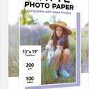 13x19 Matte Photo Paper, Goefun 200 GSM/54 LB Inkjet Photo Paper for Printer 100 Sheets for Posters and Art Prints